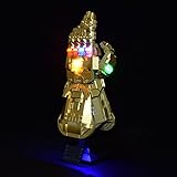 WWEI Custom LED Licht Beleuchtung für 76191 Kompatibel mit LEGO Marvel Super Heroes Infinity Handschuh, Ohne LEGO Set