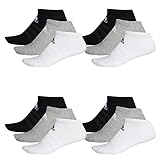 adidas 12 Paar Performance No Show Sneaker Socken Unisex Kurzsocke , Farbe:schwarz - weiß - grau, Socken & Strümpfe:43-45