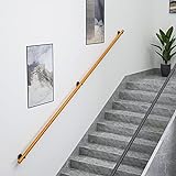 Handläufe für Treppen Treppengeländer-Wandgriff 1ft-20ft, Treppengeländer im europäischen Stil, rutschfeste Holzhandläufe für Innenkorridore und Loft, Treppengriff für ältere Menschen ( Size : 12ft )