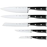 WMF Grand Class Messerset 5teilig Made in Germany, 5 Messer geschmiedet, Küchenmesser, Performance Cut, Spezialklingenstahl