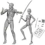 Niikee Actionfigur Modell 2.0 Körper Kun Puppe PVC Body-Chan DX Zeichenpuppen mit verschiedenen Gesten, Modellständer, Handy-Kit zum Zeichnen Skizzieren Malen