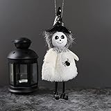 GDEVNSL Aufhängen Dekorationen Scary Hexe Hängende Partei Haus Handwerk Ornamente für Party Outdoor Wandbehang Deko Halloween hängender Geist Kürbis gesi