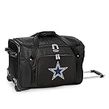 Dallas Cowboys Leichte Reisetasche mit Rädern, 55,9 cm, Teleskopgriff, perfekte Übernachtungstasche für Reisen, Wochenendausflüge, Flughäfen, Fitnessstudio und Pendeln