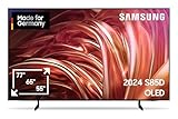 Samsung OLED 4K S85D Fernseher 55 Zoll, Samsung TV mit Neural Quantum 4K AI Gen2 Prozessor, OLED HDR, Contour Design, 4K Upscaling, Smart TV, KI TV, GQ55S85DAEXZG, Deutsches Modell [2024]