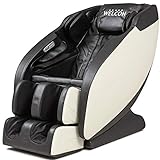 Massagesessel WELCON Prestige II in schwarz/weiß mit Rückenmassage, Fußreflexzonenmassage, Armmassage und Heizung, Massagestuhl
