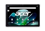 Acer Iconia Tab M10 Tablet 10 Zoll WUXGA (1920 x 1200, MediaTek Kompanio 500, 4 GB RAM, 128 GB, Bluetooth, USB-C, WLAN, MicroSD, Audio, Front- und Rückkamera, Android 12), silberfarben + Hülle