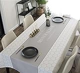 Tischdecken Küche Haushalt Moderne minimalistische Tischdecken Wohnzimmertisch Dekoration Rechteckige wasserdichte und ölfeste Tischdecke Manteles (Color : 5, Size : 40x70cm15x27inch)