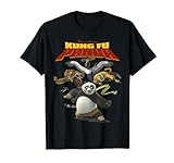 Kung Fu Panda Group Shot Action Portrait Movie Logo T-Shirt