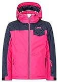 icefeld Kinder Winterjacke/Skijacke mit Kapuze, pink in Größe 140