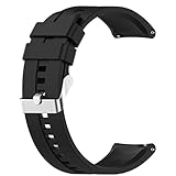 LOKEKE Kompatibel mit Huawei Watch Buds Ersatzband – 22 mm Ersatz-Silikon-Armbanduhrband, kompatibel mit Huawei Watch Buds / Watch GT3 Pro 46 mm / Watch 3 Pro, 22 mm, Künstlicher Quarz.