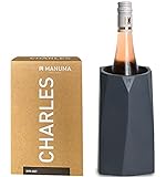 MANUMA® Design Weinkühler aus Beton - Premium Sektkühler hält Wein, Sekt und Champagner stundenlang kühl - Hochwertiger Flaschenkühler - (Eingetragenes Design) - Anthrazit
