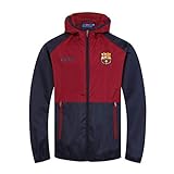 FC Barcelona - Jungen Wind- und Regenjacke - Offizielles Merchandise - Dunkelblau & Rot - 12-13 Jahre