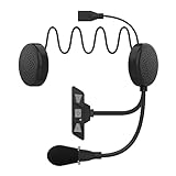 PAMENET 1Set Bluetooth 5.2 Motorradhelm Stereo Musikplayer Kopfhörer Geräuschreduktion Ohrhörer