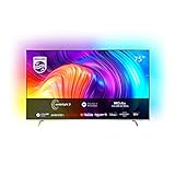 Philips 75PUS8807/12 189 cm (75 Zoll) Fernseher (4K UHD, HDR10+, 120 Hz, Dolby Vision & Atmos, 3-seitiges Ambilight, Smart TV mit Google Assistant, Works with Alexa, Triple Tuner, hellsilber) [2022]