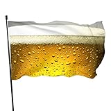 ZHANGHENG Flagge Bier 150x90cm - Fahnen und Flaggen Wetterfeste Lustige Große Lebendiges Farbbanner Gartenflagge Dekorative Outdoor Festival Party-Dekoration