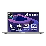 2022 LG gram 17 Zoll Ultralight Notebook - 1,350g Intel Core i7 Laptop (16GB RAM, 1TB SSD, 17,5h Akkulaufzeit, 16:10 Entspiegeltes IPS-Display, Thunderbolt 4, Win 11 Home, Mirametrix) - Grau