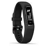 Garmin Vivosmart 4 Smart-Aktivitätstracker mit Tools zur Herzfrequenz- und Fitnessüberwachung am Handgelenk, Schwarz
