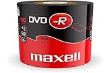 Maxell 275733 DVD-R Rohlinge (16x Speed, 4,7GB, 100er Shrink) 100 Disk - Shrink Wrapped