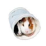 Puppen Reisebett Igel Bohrlöcher Tunnelschwein Meerschweinchen Hamsterfans Tunnel im Hamster Heimtierbedarf Drehender Katzenball (Blue, One Size)