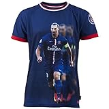 Paris Saint-Germain Trikot mit Motiv Zlatan Ibrahimovic, Nr. 10, offizielle Kollektion, Kindergröße, für Jungen 10 Jahre blau