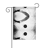 Eishockey-Kunstdruck, zeitlos, 30,5 x 45,7 cm, Innenhof-Dekoration, Gartenflagge, doppelseitiger Druck in voller Breite, 100 % Polyester, verleiht Ihrem Außenbereich eine stilvolle Note