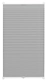 Gardinia Plissee, Polyester, grau, 50 x 130