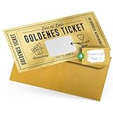 Gutschein zum selber ausfüllen mit Rubbelaufkleber - Rubbelkarte zum beschriften - Geschenke für Frauen, Geschenk für Freundin, Geburtstagskarte, Kinogutschein, Geburtstagsgeschenk, Reiseg