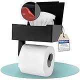 Simple@Home® Premium Toilettenpapierhalter mit Feuchttücherbox selbstklebend mit 3M Klebestreifen I Toilettenpapierhalter ohne Bohren I Klopapierhalter ohne B