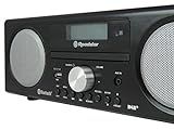 Roadstar HRA-9D+BT Digitalradio mit CD-Player und Bluetooth. Aufnahme-Funktion. (DAB, DAB+, UKW, RDS, USB, 75 Ohm Antennenanschluss), max 240 Watt Musikleistung, schwarz lackiert