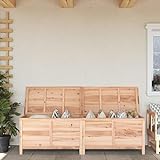 RAUGAJ Outdoor Aufbewahrungsboxen Garten Aufbewahrungsbox 198,5x50x56,5cm Massivholz Tanne Möbel