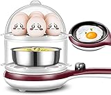 ZH. HK Multifunktions-elektrischer Eierkessel gedünsteter Eierkocher Bratpfanne 14 Eierkapazität (Color : Parent)