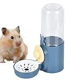Kaninchen-Wasserspender | 500 ml hängende automatische Futter-Wasser-Futterstation | Tierfütterungszubehör, Haustierkäfig hängende Bewässerung, tropfsichere Kaninchen-Wasserflasche für Kaninchen,