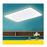 Pank LED-Einbau-Deckenleuchte, 100W warmes Licht Deckenleuchte, intelligentes WLAN, Fernbedienung, geeignetes Wohnzimmer in Innenräumen Heimgebrauch (Color : Style1, Größe : 35x24x4.1in)