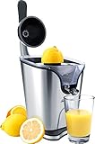 Steba Zitruspresse mit Edelstahlgehäuse, praktischer Hebel-Pressarm für optimale Saftausbeute, alle abnehmbaren Teile spülmaschinengeeignet, ZP 3