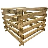 Steckkomposter Holz Kompostsilo Bausatz 90x90x70cm Komposter