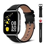 Smartwatch, 4.9 cm (1.69 Zoll) Full-Touch-Fitness-Tracker mit Herzfrequenz, Blutdruck, IP67 wasserdichte Schrittzähler-Uhr für Männer und Frauen, kompatibel mit Android iPhone