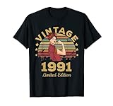 Vintage 1991 Made In 1991 30th Birthday Women 30 Years T-Shirt