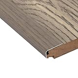 übergangsprofil Schwellenleiste Holz zu Fliese, Übergangsstreifen-Bodenzubehör In Holzoptik, Treppenkantendekor Bodenbelag Zierleiste Einfach zu Montieren (Color : Style 8)