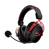 HyperX Cloud Alpha Wireless Gaming-Headset , 300h Akkulaufzeit, DTS Headphone mit 3D Audio, Dual Chamber Treiber, 2,4 GHz kabellos, Abnehmbares Mikrofon mit Geräuschunterdrückung, Schwarz-R