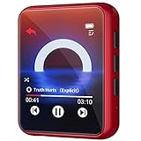 32GB MP3 Player Bluetooth 5.0, HiFi Lossless Sound Musik Player mit Lautsprecher, Line-in Voice Recorder, UKW-Radio, 1.8' Voller Touchscreen, Unterstützung bis zu 128 GB (mit Kopfhörer, Schutzhülle)