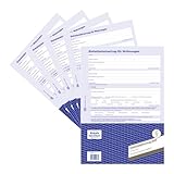 AVERY Zweckform 2849-5 Mietvertrag für Wohnungen (Einheitsmietvertrag, 4-seitiges Formular im A4 Bogenformat) 5 Stück, b