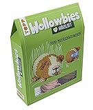 Wollowbies Häkelset Meerschwein: Anleitung und Material für EIN Meerschweinchen zum Selber-Häkeln. Mit Holzknopf und Stofflabels zum Individualisieren. Fertiges Modell ca. 9 cm