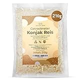Konjak Reis, Zero Reis, Shirataki Reis, Konjak Reis getrocknet ist kohlenhydratarm und ballaststoffreich