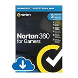 Norton 360 for Gamers 2024, 3 Geräte,Cybersicherheit für Gamer, 1-Jahres-Abonnement, PC/Mac/Android/iOS, Aktivierungscode per Email