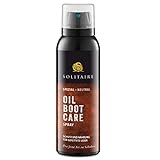 Solitaire Oil Boot Care Spray für Schuhe 125ml Intensivpflege und Schutz für geölte und gewachste Leder, Fettleder, farblos