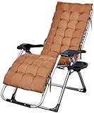 WINECO Sonnenliege Faltbare Liegen Liege für schwere Menschen Outdoor Strand Camping Tragbarer Stuhl Home Lounge Chair mit Kissen Unterstützt bis zu 200kg (Farbe, Schwarz, Größe, 65x75x115cm),Grau.