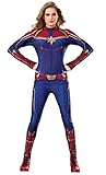 Rubie's Damen Offizielles Captain Marvel-Kostüm, Mehrfarbig, M