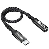 KiwiBird USB C auf Klinke Kopfhörer mit Mikrofon Adapter, Typ C auf 3,5mm Klinkenadapter mit DAC, USB-C Audio Jack Aux Adapter Kompatibel mit Handy, MacBook, Tablet, Windows PC, TRRS 4-polig