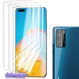 AnnhanT Schutzfolie für Huawei P40 Pro Folie Weich TPU Displayschutz 3 Stück und Huawei P40 Pro Panzer Schutz Glas Kameraschutz Panzerfolie 1 Stück. HD für Huawei P40 Pro S