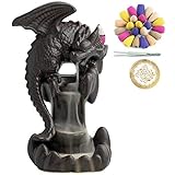 Räucherstäbchen Halter, Zuhause Räucherstäbchenhalter Drache Rückfluss Räuchergefäß mit 100 Rückfluss Räucherkegel, Wohnkultur, Raumdekor